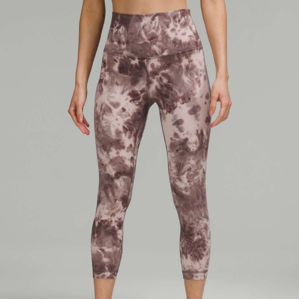Lululemon Diamond Dye Mink Bery Lunar Shadow Grey Align | Size 8,  23 Inseam